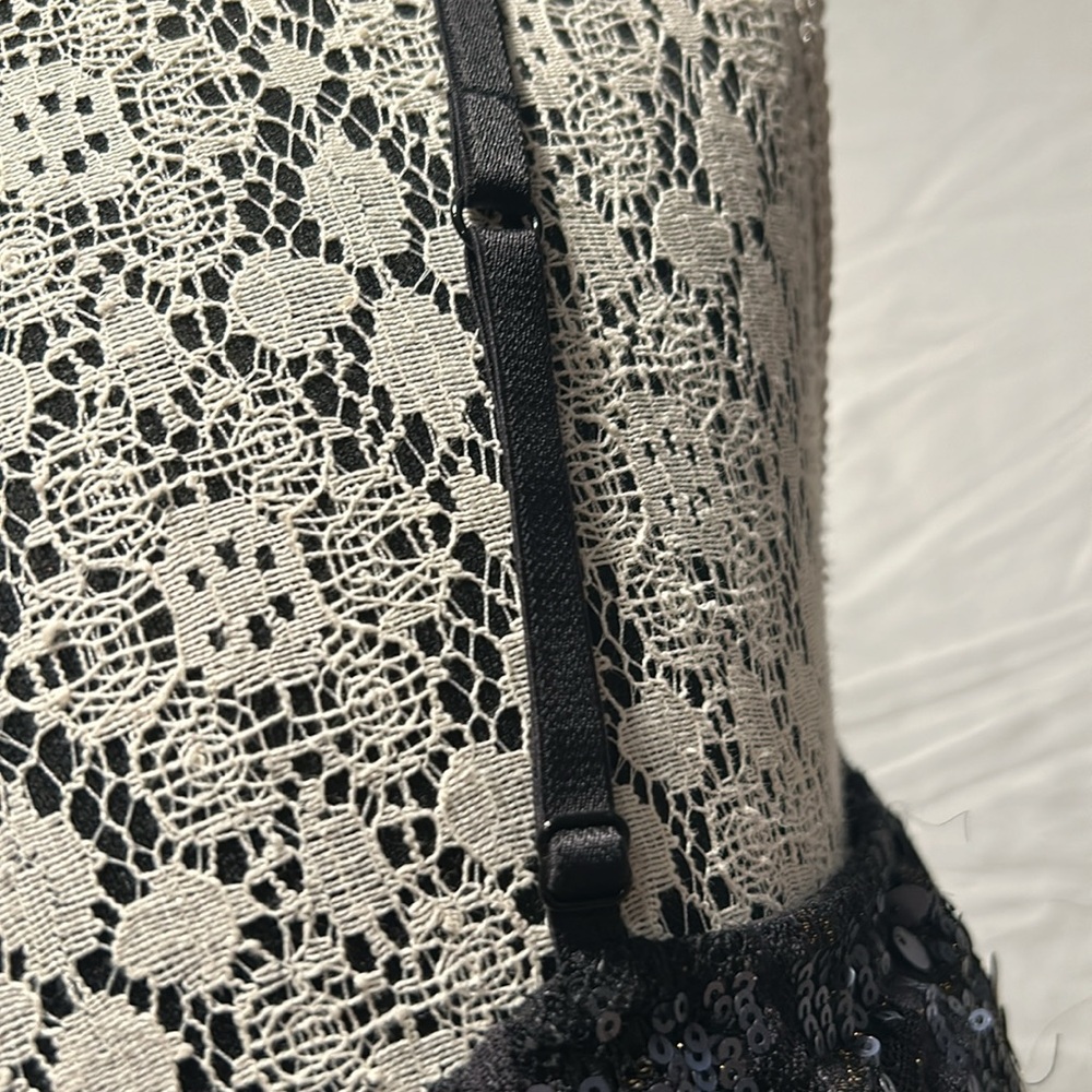 Express Black Sequin Dress Size Medium - Picture 7 of 9